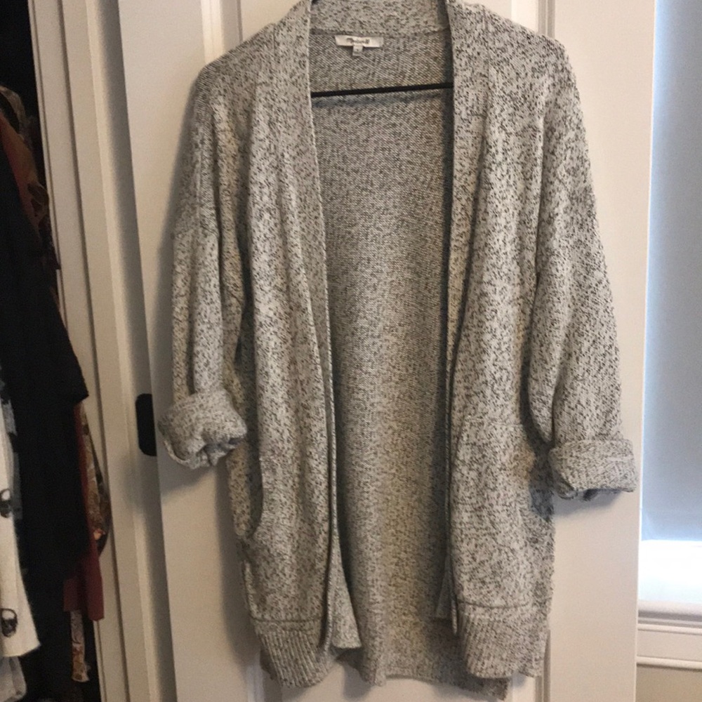 Madewell Heathered Grey Cardigan